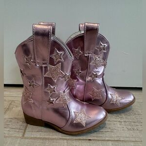Pink Star Cowboy Boots